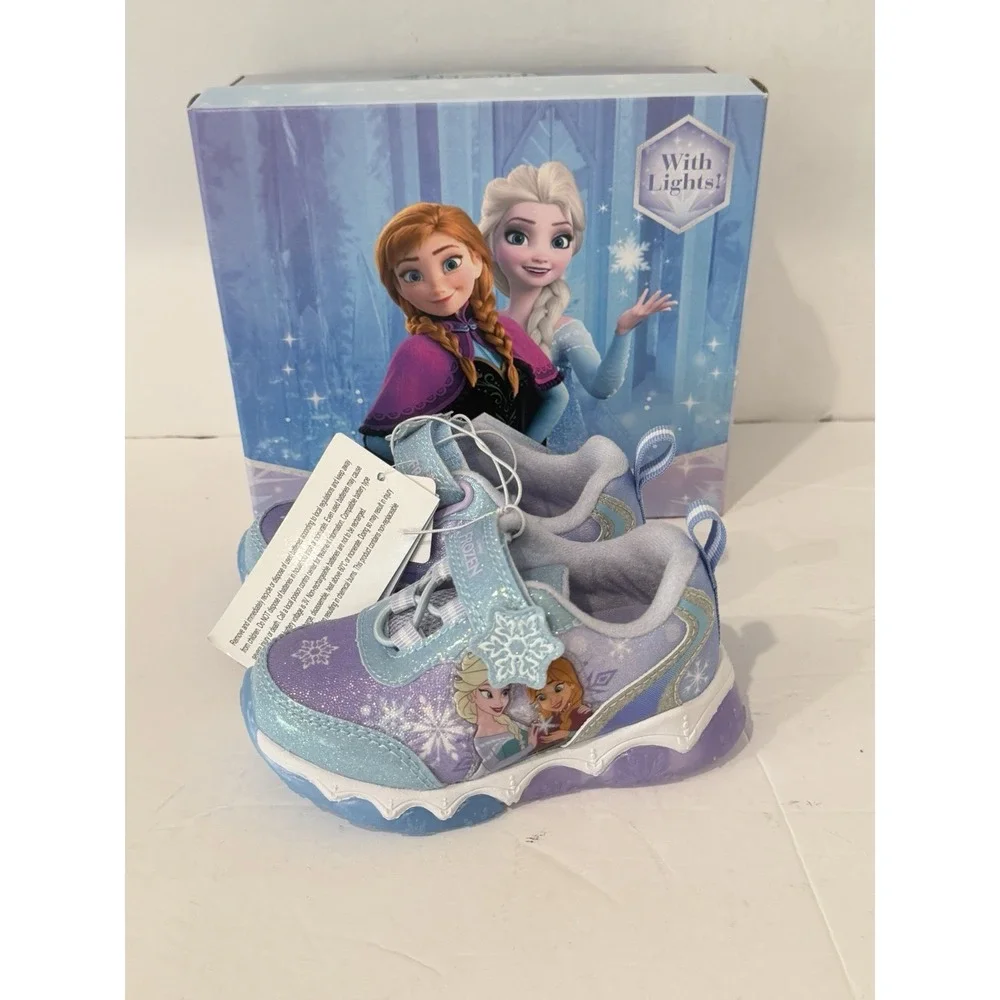Toddler Girls' DISNEY FROZEN Athletic Shoes Sneakers Sz 6 School Walking Trendy
